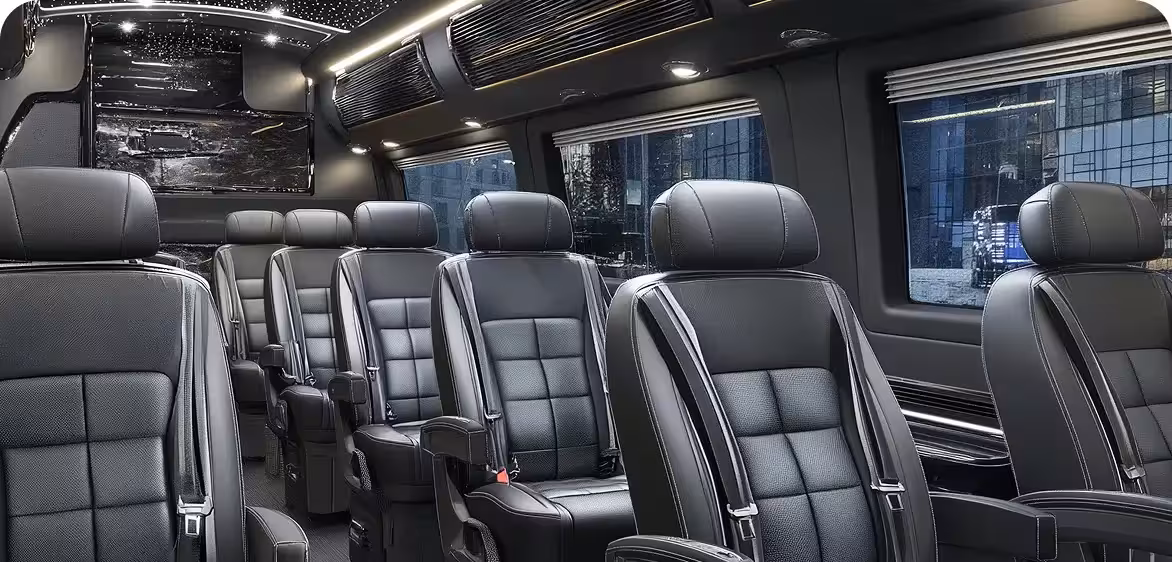 Mercedes Sprinter, Ford Transit, or similar.